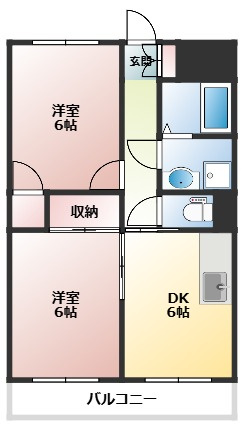 クローネ川口の間取り