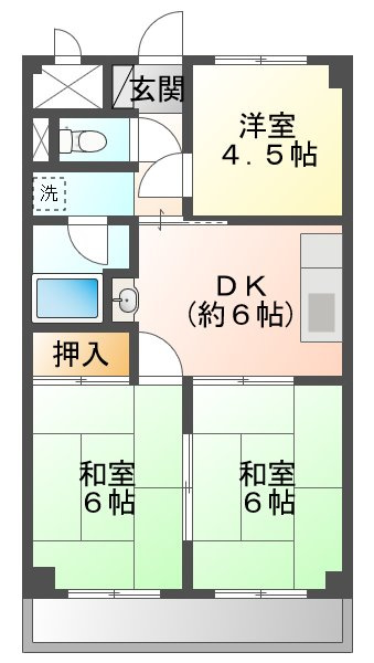 多聞ニューハイツの間取り