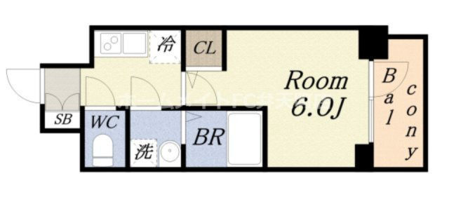 【間取り】 | エスリード弁天町NORTH RESIDENCE