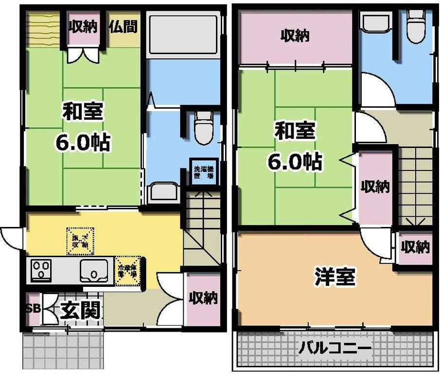 江東区大島8丁目貸家の間取り