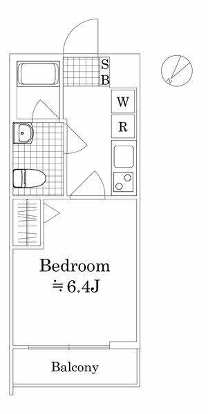横浜市中区新山下１丁目の賃貸マンションの間取り