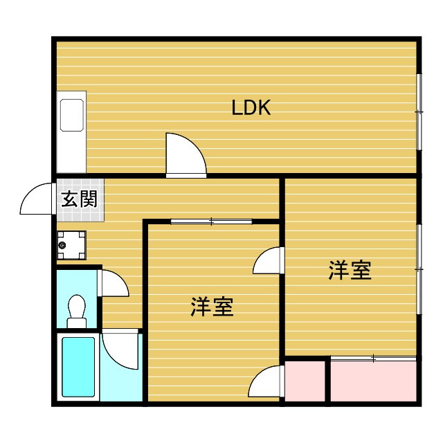 大櫛マンションの間取り