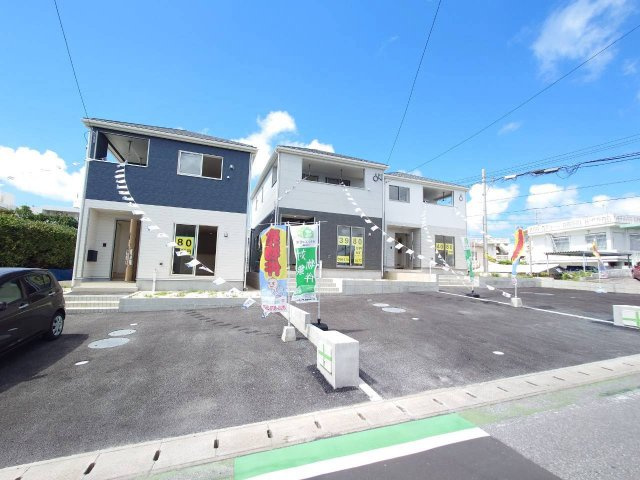 ♥♥読谷村大木第4-2号棟（全3棟）の前面道路含む現地写真|前面道路含む現地写真です