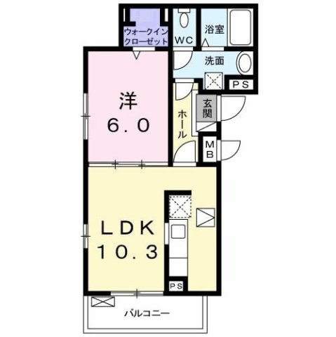 クリスタルメゾン　しらかばの間取り