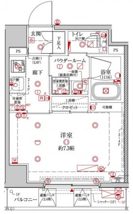 クレイシア森下ステーションサイトの間取り