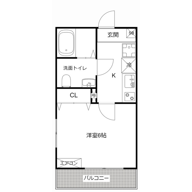 MQuarto淵野辺Ⅰの間取り