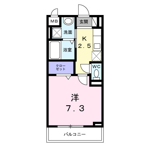 プリムヴェールⅤの間取り