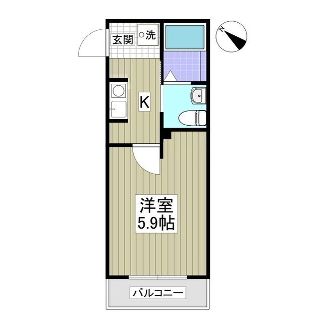 レジデンスウエスト淵野辺の間取り