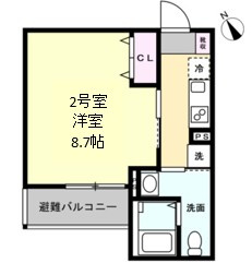 ベイルーム相模原清新セレーナの間取り