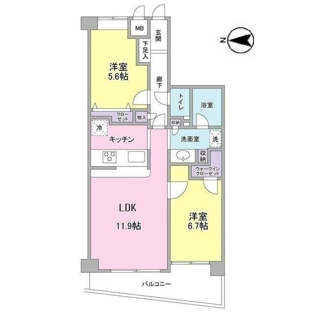 シルフィード南平台Ｂの間取り