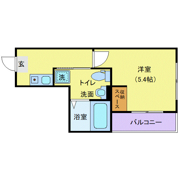レジデンスウエスト淵野辺の間取り