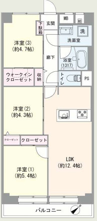 藤和高輪台コープの間取り