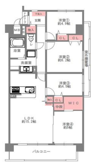 【間取り】 | ファミール八尾・桜ヶ丘壱番館 | 【室内水廻り設備一新！建具新調、全面リフォーム後のお引渡し☆（令和8年9月末完了予定）食洗機・浄水器・浴室乾燥機完備☆安心の新調設備保証付きです☆】