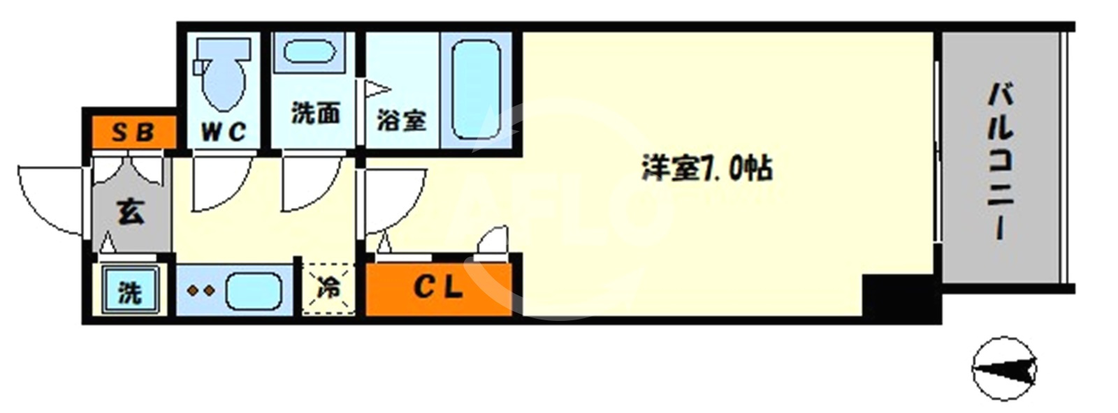 S-RESIDENCE福島Alovitaの間取り|S-RESIDENCE福島Alovita　間取り