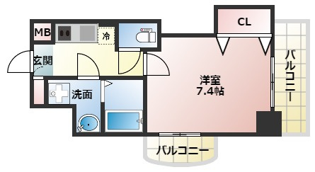 【間取り】 | Luxe西田辺