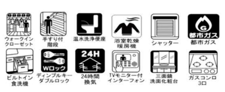 松戸市旭町３丁目新築戸建【新松戸西小学校：7分】の構造・工法・仕様|設備一覧