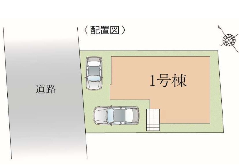 松戸市旭町３丁目新築戸建【新松戸西小学校：7分】の区画図|区画配置図
