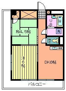 さいたま市桜区大字神田の賃貸マンションの間取り