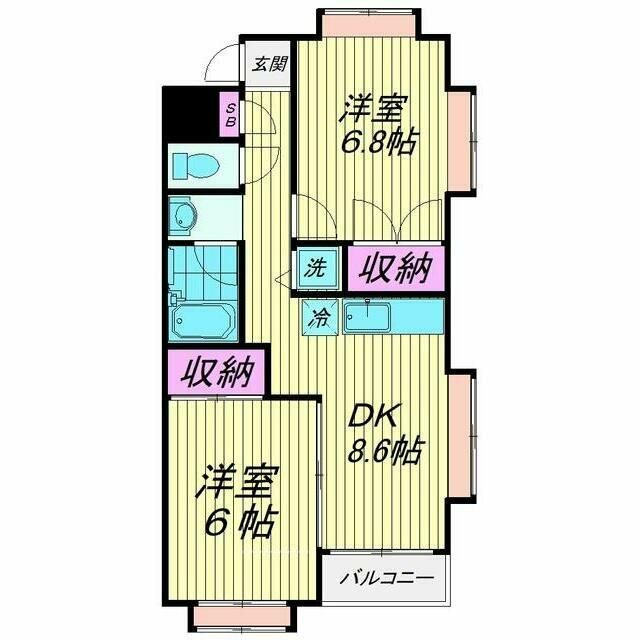 レソール大森西の間取り|間取りです。