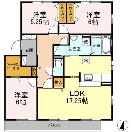 コンシアンス　C棟の間取り