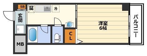 エルシャ南森町の間取り