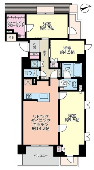【間取り】 | ヴェレーナ練馬北町