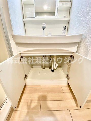 ハイムミニヨン2の独立洗面台|洗面台下部収納