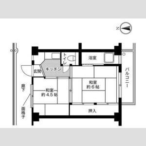 ビレッジハウス師勝4号棟の間取り