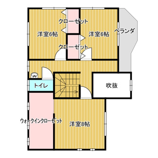 【間取り】 | ２階間取り