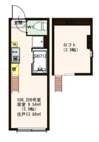 フェリス・ソレイユ壱番館の間取り