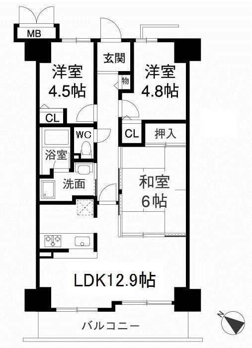高井田アーバンコンフォートの間取り