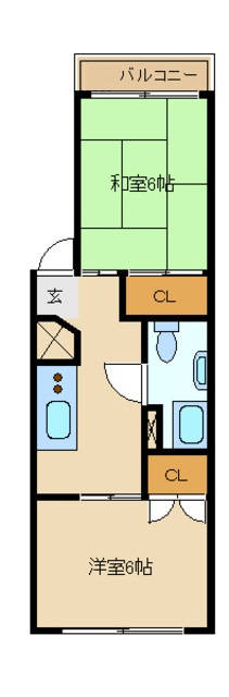 中野本町ローヤルコーポの間取り
