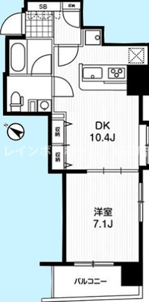 アーバンフラッツ町田※初期費用分割あと払いサービス利用可能物件の間取り