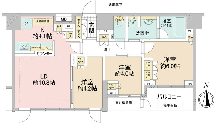 木場レジデンスの間取り|最上階・南向き！非常に間口が広く日当たり・通風・眺望良好です。2024年5月ディスポーザー交換・2024年7月リフォームをしたお部屋ですので室内は大変きれいな状態です。