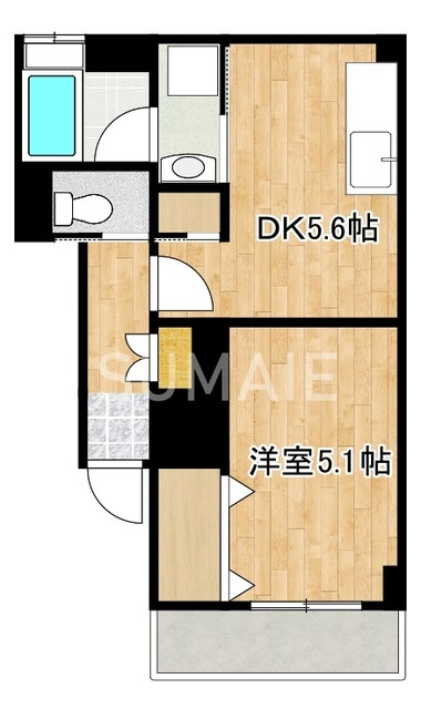 ラフィーネ金杉2の間取り|間取図です☆