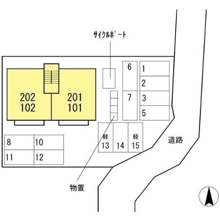 エスペランサTATSUMIの区画図