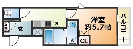 ホワイトハウス水道筋の間取り