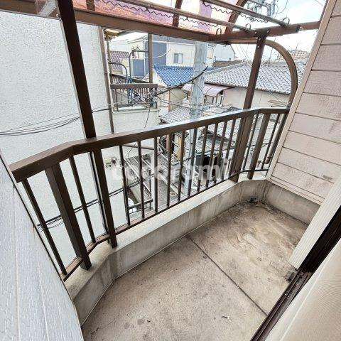 寝屋川市錦町貸家のバルコニー