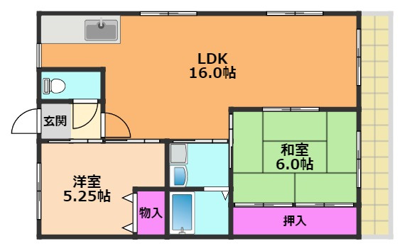 ハイツ阪井の間取り