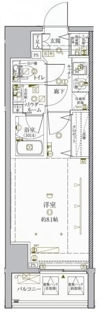 クレイシア秋葉原ＥＡＳＴの間取り|間取りです。