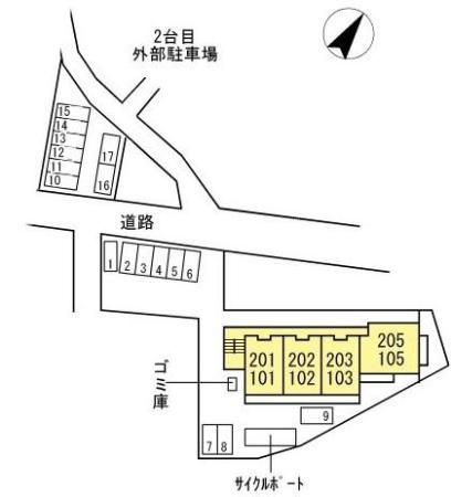 ｃｏｃｏ　ｆｅｒｍｅの区画図
