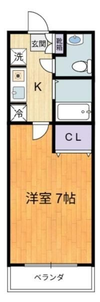 川崎市多摩区生田７丁目の賃貸マンションの間取り