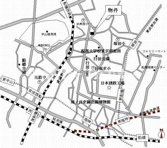 ハス　ニューハウンの地図