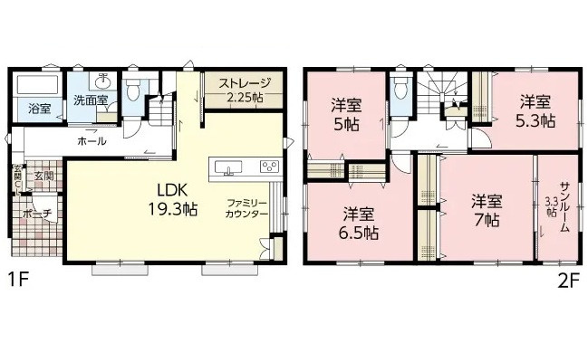東区馬木５丁目の間取り