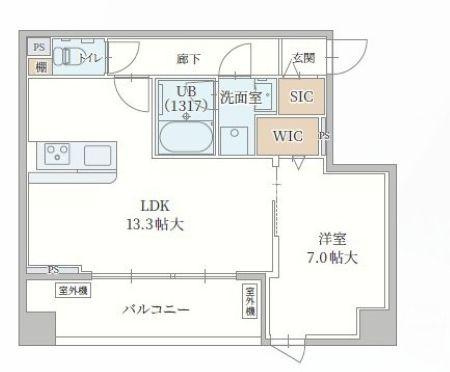 【間取り】 | Le Mob*i 天神橋
