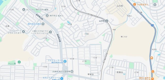 神戸市北区緑町　第3期　新築一戸建ての地図