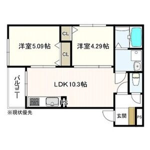 ヴェルメゾン堺北条町の間取り