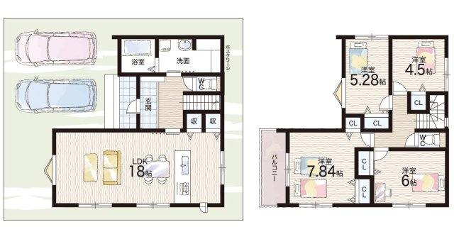 5日(土)6日(日)現地ご見学可能！　宝塚市中山台　限定1邸の間取り