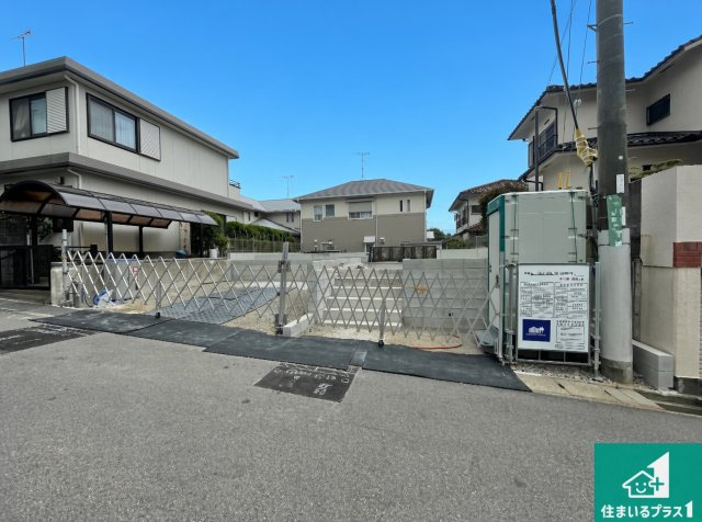 神戸市北区惣山町　新築一戸建ての外観|周辺は落ち着いた街並みの住宅地！子育てがしやすい住環境です！まだ未完成ですが、現地でしかわからない事もございます。是非一度ご覧ください。