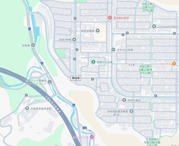 ★京都市西京区大枝北沓掛町　第1期　新築一戸建ての地図